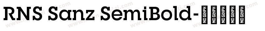 RNS Sanz SemiBold字体转换